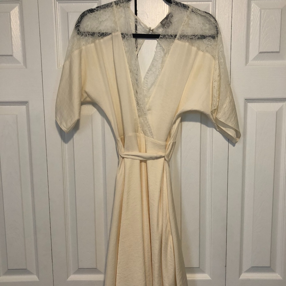 Short Ivory Wedding or Rehearsal Dinner Dress